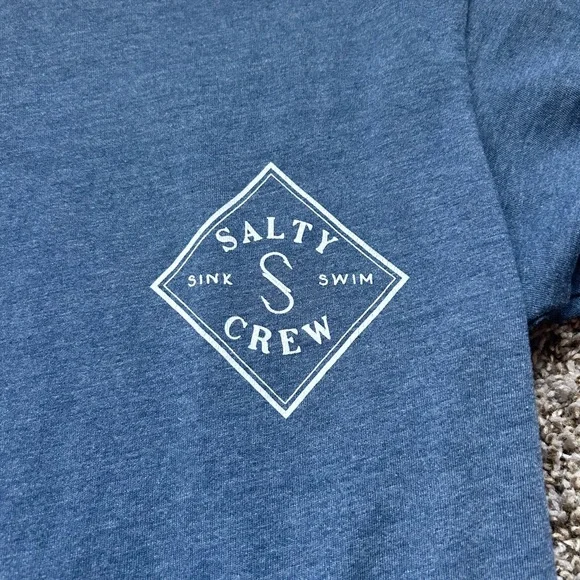 Salty Crew Navy Mens T-Shirt - Picture 2 of 4